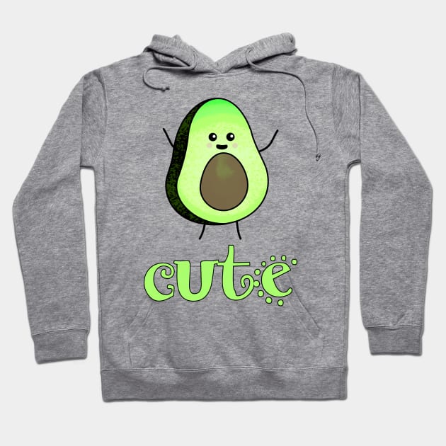 Cute Avocado Hoodie by SandraKC